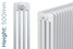 MS-MSWW-B-4-0500-TH - MHS Multisec 4 Column Horizontal Radiator H500mm x W2324mm White MS-MSWW-B-4-0500-TH - MHS Multisec 4 Column Horizontal Radiator H500mm x W2324mm White